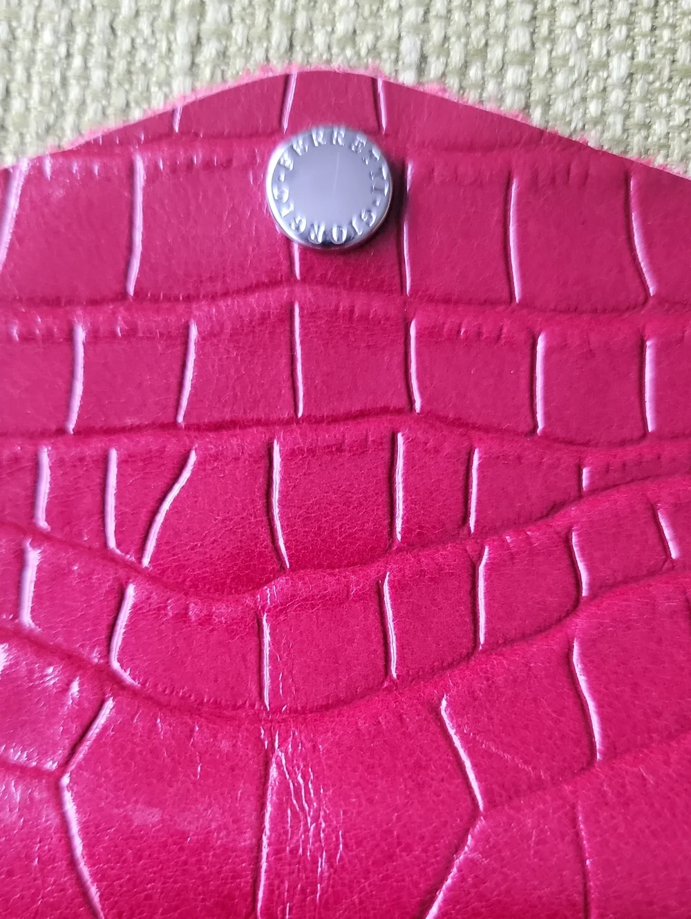 Giorgio Ferretti Red Croc-Embossed Leather Long Wallet - Women Accessories